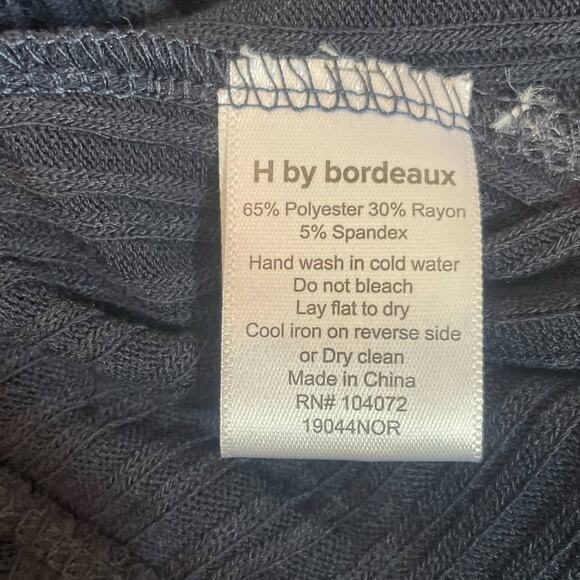 H by Bordeaux Womens Open Cardigan Navy Long Line Minimalist Capsule Neutral - Picture 7 of 9